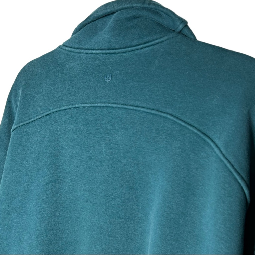 Lululemon Thick Fleece Half Zip Funnel Neck Pullover Teal XL/XXL - Picture 7 of 15